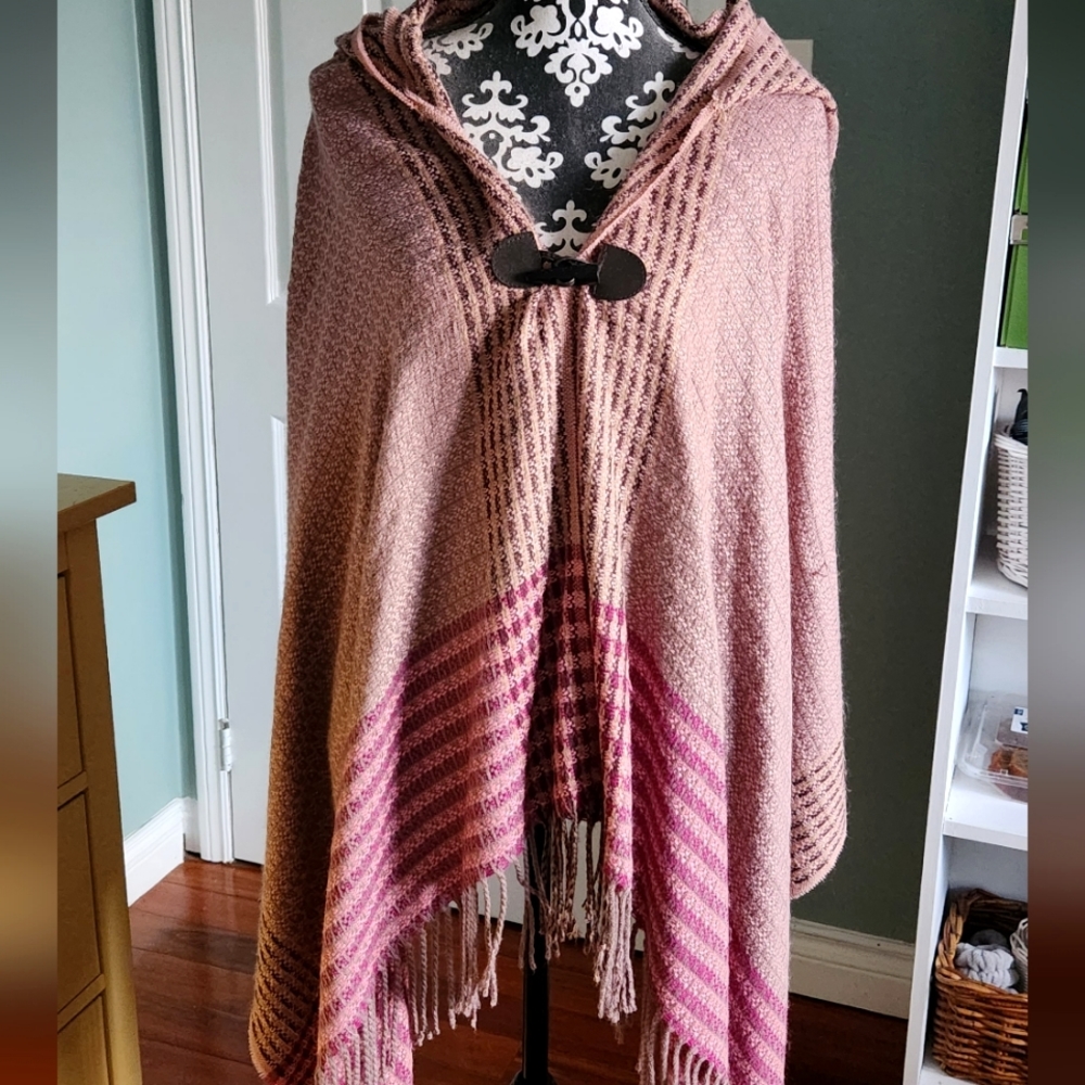 BCBGeneration Poncho Fringe Shawl